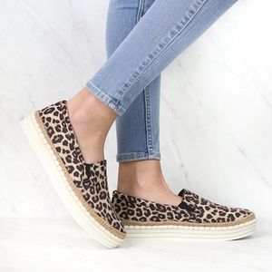 KATE SPADE Loren Leopard Print Slip On Sneakers Size 8.5B
